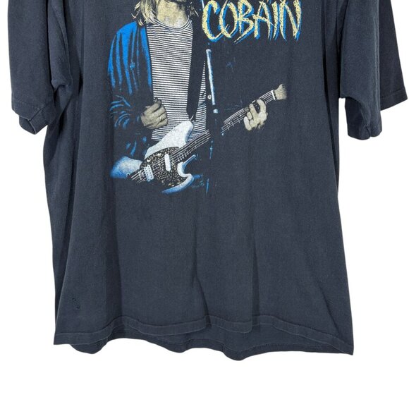 Vintage Kurt Cobain Black Suicide Note Tee Shirt Men's Size XL Nirvana Grunge - Picture 10 of 14